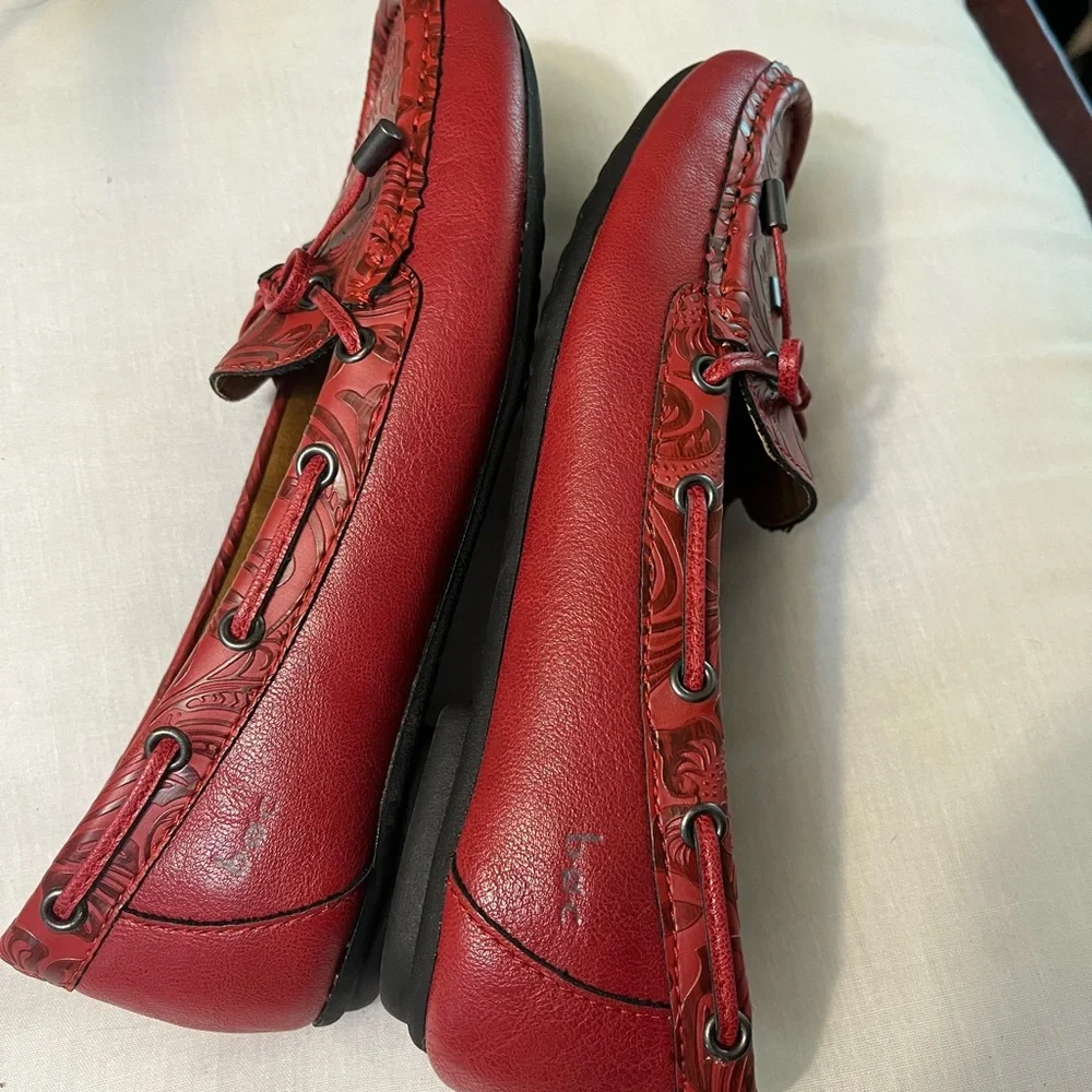 B.O.C. Red leather Moccasins